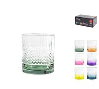 Ensemble De 6 Verres En Verre Brillant, Couleurs Assorties, 34Cl