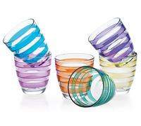 Ensemble De 6 Verres En Verre Marque Pasabahce Helezon Assortis 27 OULEURS)