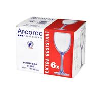 Ensemble De 6 Verres En Verre Princesa Eau 23 Transparent ARC