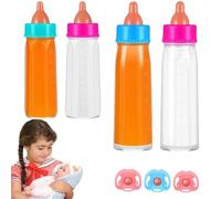Ensemble De 7 Biberons pour , Accessoires pour avec 4 Biberons Et 3 Tétines, Biberon Magique pour Nouveau-né, Ensemble d'alimentation pour , Accessoires d'alimentation pour