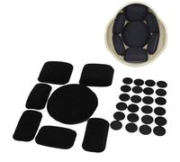 Ensemble De 7 Coussinets Rechange en Mousse pour Casque Airsoft Système Doublure Casque Tactique Accessoires Casque Mousse À Mémoire Forme Double Couche pour Fast Mich M88(Black)