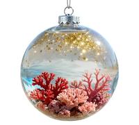 Ensemble de 7 décorations de en Acrylique 2D représentant des Animaux Marins, thème côtier Unique pour Sapin de