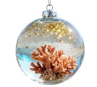 Ensemble de 7 décorations de en Acrylique 2D représentant des Animaux Marins, thème côtier Unique pour Sapin de