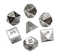 Ensemble De 7 Dés Polyédriques En Acrylique À Facettes Multiples, Accessoires De Jouets Éducatifs Pour Fête De Famille, Gravure