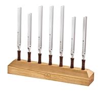 Ensemble de 7 diapasons pour thérapie planétaire avec tonalité et fréquence exactes - Fabriqué en Allemagne - pour la méditation, la guérison sonore et le yoga