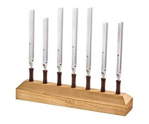 Ensemble de 7 diapasons pour thérapie planétaire avec tonalité et fréquence exactes - Fabriqué en Allemagne - pour la méditation, la guérison sonore et le yoga