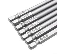 Ensemble de 7 embouts de tournevis robustes avec magnétisme à une longueur adaptée à toutes les tâches