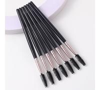 Ensemble de 7 pièces de bâtons de mascara noirs, convient pour la croissance des sourcils et des cils, réutilisable, comprend brosse à sourcils, brosse à ombre à paupières, brosse spirale et plus Poly
