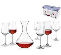 Ensemble De 7 Pièces Dégustation Sandra Bohemia Verres Et Carafe Transparent
