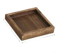 Ensemble de 7 plateaux à thé en bois de paulownia de style japonais - Plateau de service en bois massif pour thé, café, repas - Finition lisse et moderne - Décoration d'intérieur miniature douce (B)
