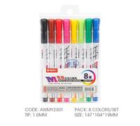 Ensemble De 8/12 Marqueurs De Couleurs Pour Tableau Blanc, Effaçables À Sec, 1.0mm, Pour Papeterie, Papeterie, École, Dessin, Fourniture Artistique