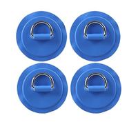Ensemble de 8 anneaux en D for planche à pagaie en PVC, for attaches sur planche de surf SUP(Blue D Patches)