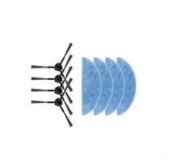Ensemble de 8 brosses latérales de rechange et chiffons compatibles avec les aspirateurs Ecovacs et pour robots Yeedi Y1 Pro Plus pour un nettoyage en profondeur des coins et pour un entretien facile