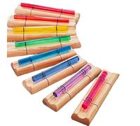 Ensemble de 8 carillons à main en cristal coloré, carillon de barre d'énergie C7/ D7/ E7/ F7/ G7/ A7/ B7/ C8 for la méditation, le son, le bain, l'équilibre des chakras