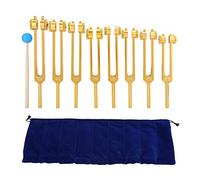 Ensemble de 8 Diapasons, Diapason, Alliage D'aluminium 8 Diapasons, Outils Sonores Combinés avec 126,22 Hz, 136,1 Hz, 141,27 Hz, 172,06 Hz, 194,18 Hz, 210,42 Hz, 221,23 Hz,