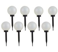Ensemble De 8 Lampes À Boule LED Solar 3 En 1 Pour Le Jardin