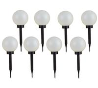 Ensemble De 8 Lampes À Boule LED Solar 3 En 1 Pour Le Jardin