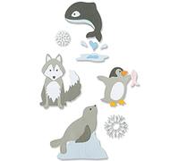 Ensemble de 8 matrices Sizzix Thinlits Arctic Animals par Jennifer Ogborn | 666013 | Chapitre 4 2022