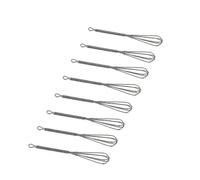 Ensemble de 8 mini-fouets ballons en acier inoxydable de qualité supérieure - Mélangeur manuel de 7 pouces pour la pâtisserie et la cuisine - Facile à nettoyer et à ranger