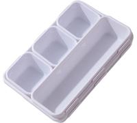 ensemble de 8 Organiseurs de Tiroirs, Séparateurs de Tiroirs de Bureau En Plastique, Boîte De Rangement Pour Le Bureau Et La Maison, Boîte De Séparation Pour Le Maquillage, Les Bijoux Et Les Gadgets(b