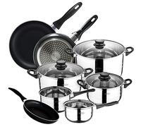 Ensemble de 8 pièces + ensemble de 3 poêles à frire 16/20/24 cm