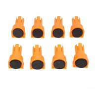 Ensemble de 8 pièces pour chiens de banc en nylon pour trous d'établi - Outil de travail du bois avec inserts antidérapants en EVA - Coussinet de serrage carré compatible avec les chevilles de 3/16