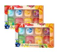 Ensemble De 8 Soins Pour Les Lèvres Aromatisés Aux Fruits, Gloss Incolore Aromatisé Aux Fruits, Hydratation Et Réparation Durables, Convient Aux Lèvres Sèches Et Gercées (2 set)