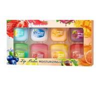 Ensemble De 8 Soins Pour Les Lèvres Aromatisés Aux Fruits, Gloss Incolore Aromatisé Aux Fruits, Hydratation Et Réparation Durables, Convient Aux Lèvres Sèches Et Gercées (1 set)