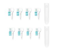 Ensemble De 8 Têtes Brosse Rotatives Double Nettoyage N98R, Compatibles Avec Les Brosses À Dents Électriques Braun Oral-B Cross Power 4732 Sensitive