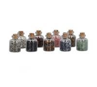 Ensemble de 9 Cristaux et Pierres de Guérison, Ensemble de Puces de Pierres Précieuses en Cristal de Guérison des Chakras, Purification D'énergie Positive, Kit de Démarrage de