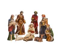 Ensemble de 9 figurines de la Nativit? en porcelaine de Kurt Adler de 22,9 cm