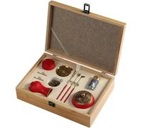 Ensemble De 9 Outils en Laiton pour Mouler L'encens, Moules DIY pour Cônes D'encens À Reflux, Comprenant Une Cuillère, Une Pelle, Un Pinceau, Un Brûleur D'encens, Un Récipient pour Poudre D'encens