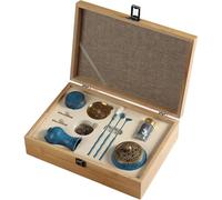 Ensemble De 9 Outils en Laiton pour Mouler L'encens, Moules DIY pour Cônes D'encens À Reflux, Comprenant Une Cuillère, Une Pelle, Un Pinceau, Un Brûleur D'encens, Un Récipient pour Poudre D'encens