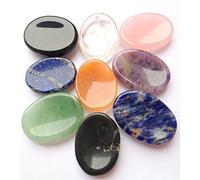 Ensemble de 9 pierres de souci Reiki cristal guérison bien-être cadeau pouce puissant pierre concentration méditation croissance