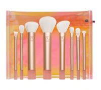 Ensemble de 9 pinceaux de maquillage Real Techniques The Wanderer, pour ombre à paupières liquide, crème et poudre, fond de teint, correcteur, blush et contour, pinceaux de taille voyage, cadeau de No