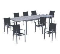 ensemble de 9 tables, alu, plateau