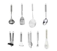 Ensemble de 9 ustensiles de cuisine - FACKELMANN - Ovale - Inox