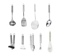 Ensemble de 9 ustensiles de cuisine inox Ovale Fackelmann