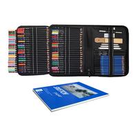 Ensemble de 96 Crayon de Couleurs Kit de Dessin Pro,Kit de Croquis Crayons Ensemble, Pochette avec zip,Idéal pour Adultes et