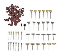 Ensemble de 98 brosses métalliques, tambour de ponçage, kit d'outils de polissage, brosses métalliques en laiton et en acier inoxydable pour céramique, verre, bois, métal,