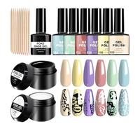 Ensemble de à ongle en gel noir et blanc - ongle pour salon de manucure, à ongles en gel, contraste essentiels, tenue longue durée pour un mariage cosplay décontracté, fournitu