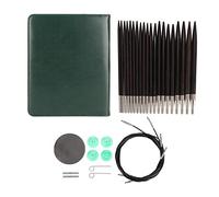 Ensemble de aiguilles à tricoter circulaires interchangeables, aiguilles à tricoter disponibles en 10 tailles et 4 longueurs de câble, livré avec un étui de rangement pour chapeaux