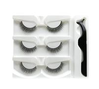 Ensemble de autocollants - artificiels naturels réutilisables, à coller doucement pour un coiffage facile, idéal pour le maquillage, les fêtes, les rendez-vous, le look des