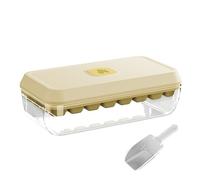 Ensemble de bac à glaçons - plateau de générateur de cube de silicone, bouchon scellé | Plate-forme de bloc de refroidissement réutilisable, chambre de moule de congélation press-do