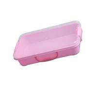 Ensemble de bac à sable empilable avec couvercle autocollants, bac sensoriel portable pour enfants, rangement d'art, bleu et vert, organiseur de jouets pour jouets et arts du sable