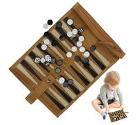 Ensemble de Backgammon de, jeudesociété de stratégie Classique, Ensemble de jeudebackgammon de Voyage Portable pour la réflexion stratégique et Une Utilisation compétitive Durable | Adultes,