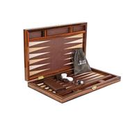 Ensemble de backgammon en cuir 61 cm