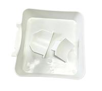 Ensemble de bacs de vidange compacts pour lave-linge domestique, plateau surélevé blanc avec raccords et d ' entretien du pour un placement bien rangé