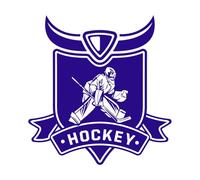 ensemble de badges avec logo de hockey sur glace Stickers gravés 54.6x57.1cm Culture du tatouage Bleu foncé