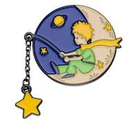 Ensemble de badges en émail Prince Renard : lune, étoile, bateau en papier, baleine, Klein, Métal non précieux